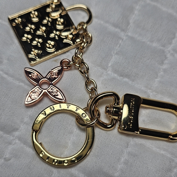 Louis Vuitton Gold and Rose Gold Bag Charm - Picture 9 of 9